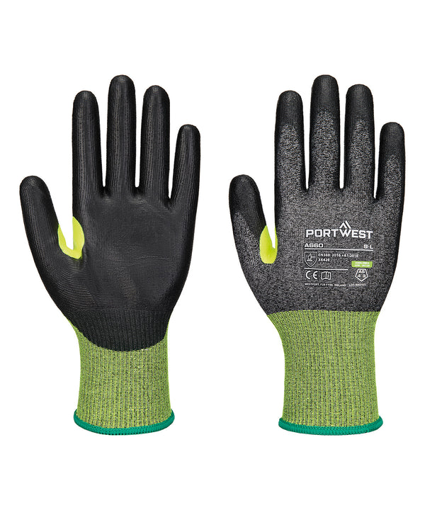 Portwest Cs Cut E18 PU Gloves - Black