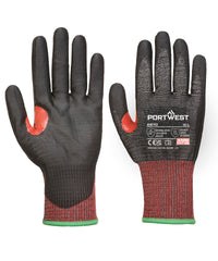 Portwest Cs Cut F13 PU Gloves - Black