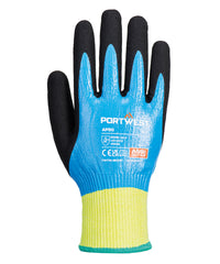 Portwest Cut D13 Nitrile Aqua Gloves - Blue/Black
