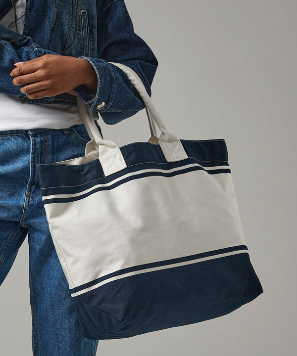 Quadra Canvas Deck Bag - Navy/Off White