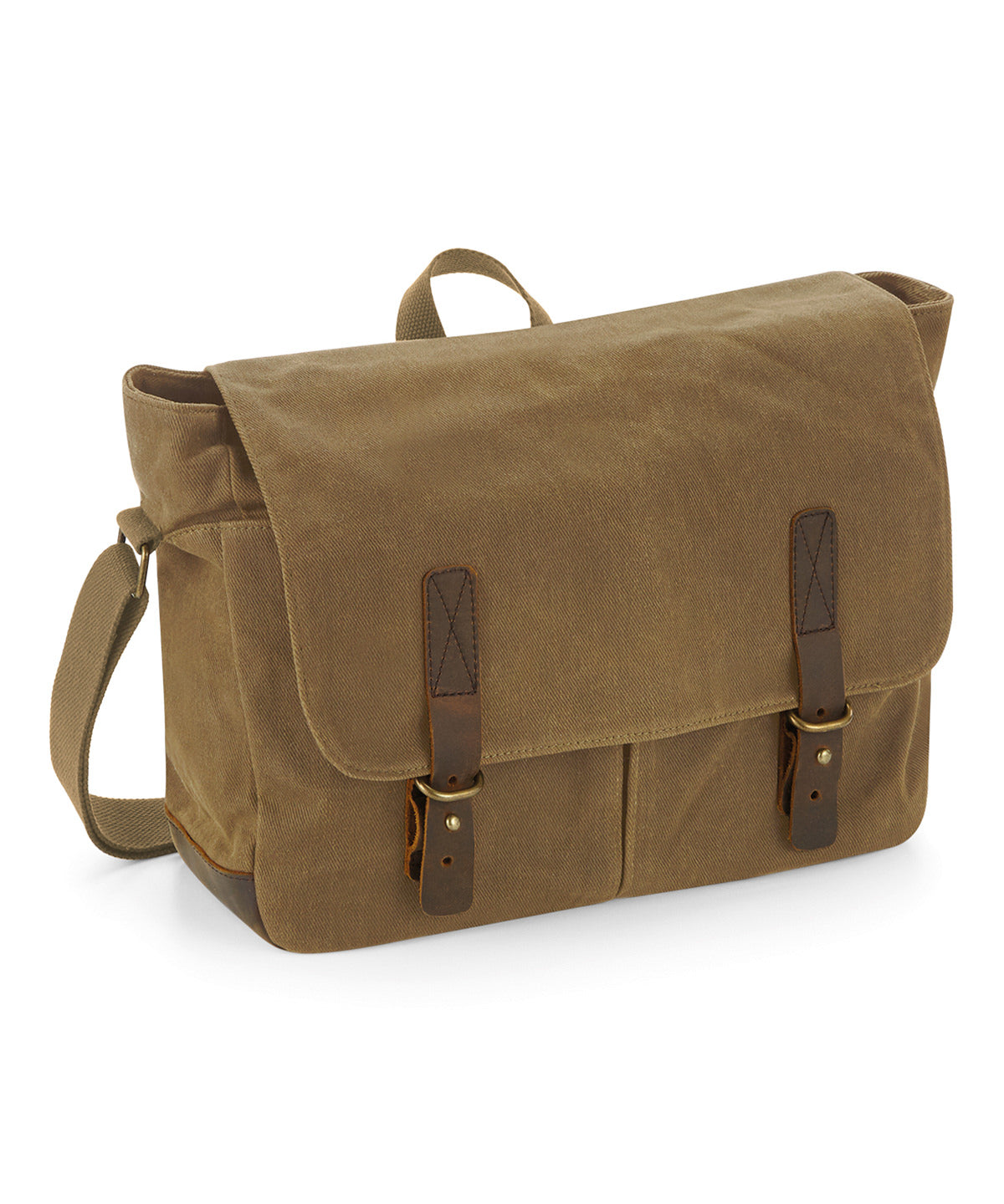 Quadra Heritage Waxed Canvas Messenger - Desert Sand