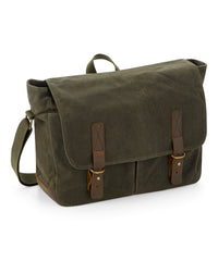 Quadra Heritage Waxed Canvas Messenger - Desert Sand