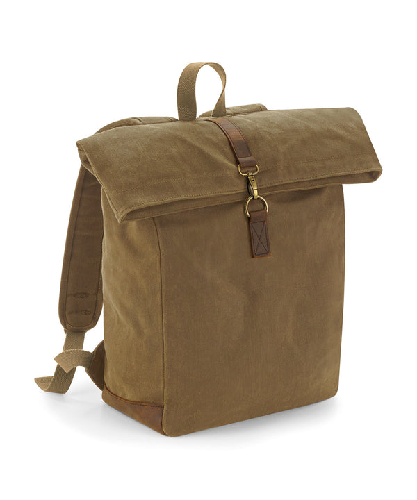 Quadra Heritage Waxed Canvas Backpack - Desert Sand