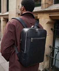 Quadra Tailored Luxe PU Backpack - Black
