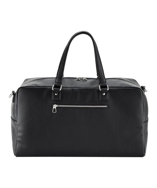 Quadra Tailored Luxe PU Weekender - Black