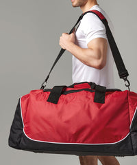 Quadra Teamwear Jumbo Kit Bag - Black/Light Grey