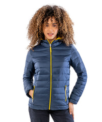 Resulturbanoutdoor Women's Urban Snow Bird Hooded Jacket - Black/Lime