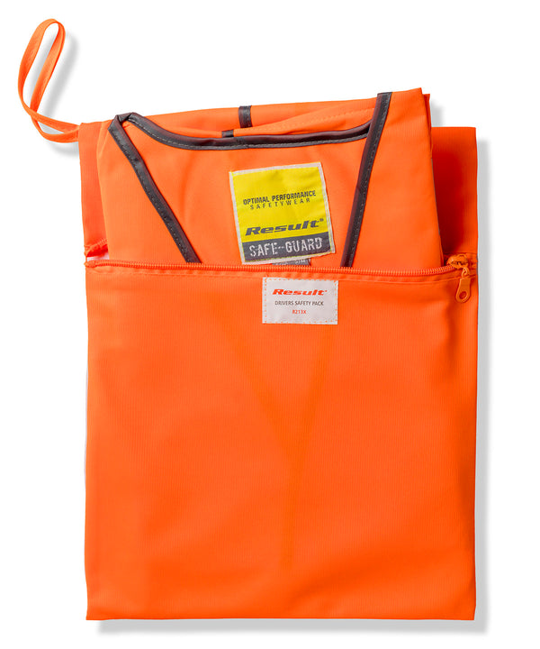 Result Safety Vest Storage Bag - Fluorescent Orange