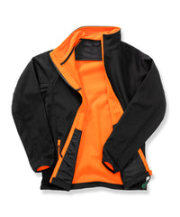 Result Women's Core Printable Softshell Jacket - Black/Orange
