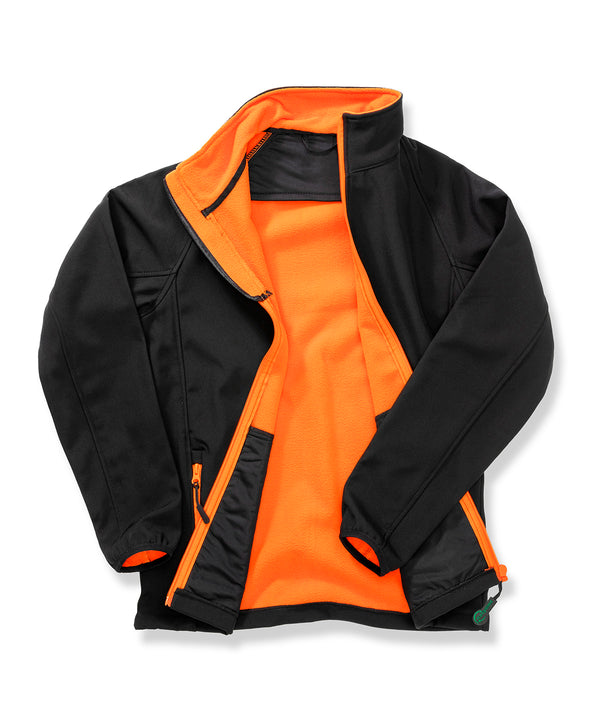 Result Women's Core Printable Softshell Jacket - Black/Orange
