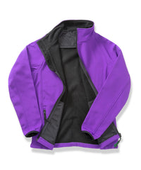 Result Women's Core Printable Softshell Jacket - Purple/Black