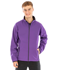 Result Core Printable Softshell Jacket - Black/Black