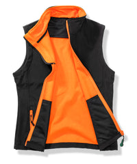 Result Women's Printable Softshell Bodywarmer - Black/Orange