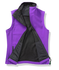 Result Women's Printable Softshell Bodywarmer - Purple/Black