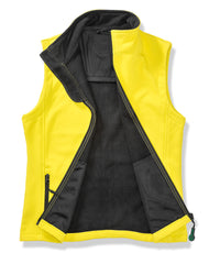 Result Women's Printable Softshell Bodywarmer - Yellow/Black
