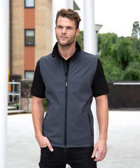 Result Printable Softshell Bodywarmer - Black/Black