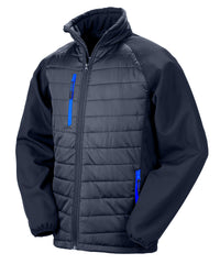 Resultrecycled Compass Padded Softshell Jacket - Navy/Royal