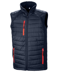 Resultrecycled Compass Padded Softshell Gilet - Navy/Red
