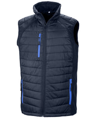 Resultrecycled Compass Padded Softshell Gilet - Navy/Royal