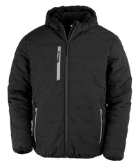 Resultrecycled Recycled Compass Padded Winter Jacket - Black/Grey