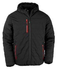Resultrecycled Recycled Compass Padded Winter Jacket - Black/Red