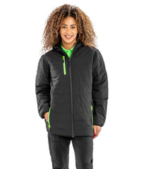 Resultrecycled Recycled Compass Padded Winter Jacket - Black/Black