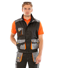 Result Work-Guard Lite Gilet - Black/Grey/Orange