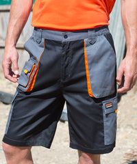 Result Work-Guard Lite Shorts - Black/Grey/Orange