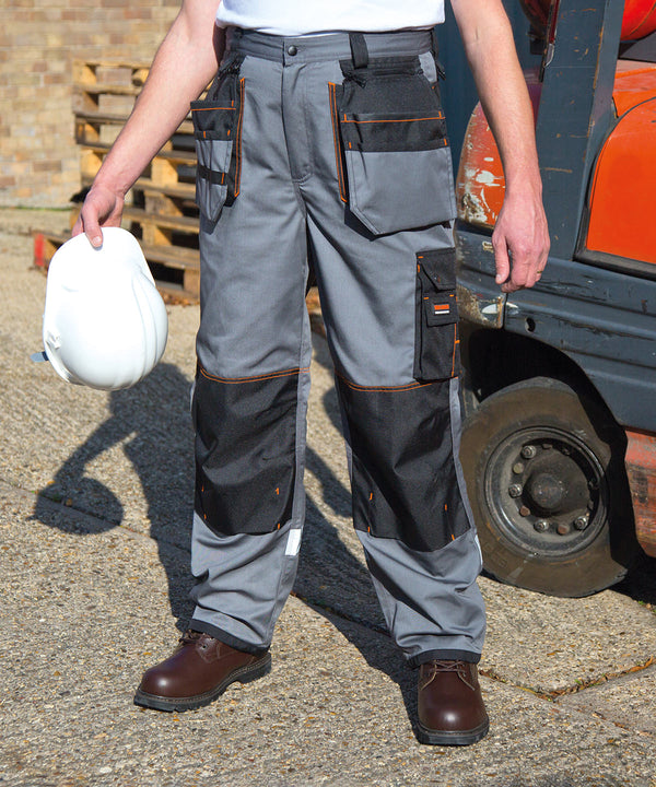 Result Work-Guard X-over Holster Trousers - Grey/Black