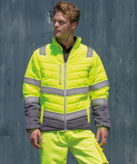 Result Soft Padded Safety Jacket - Fluorescent Orange