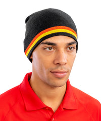 Resultwinteressentials National Beanie - Black/Red/Gold