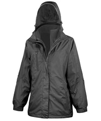 Result Women's 3-in-1 Journey Jacket with Softshell Inner - Black/Black
