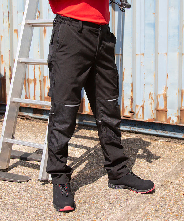 Result Slim Softshell Work Trouser - Black