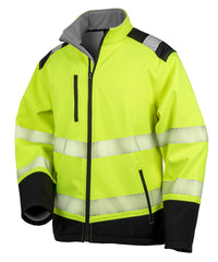 Result Printable Ripstop Safety Softshell - Fluorescent Yellow/Black