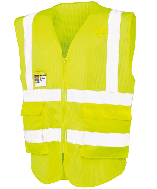 Result Executive Cool Mesh Safety Vest - Fluorescent Yellow
