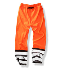 Resultrecycled Heavy-duty Prism PU Safe and Dry Trousers with Recycled Backing - Fluorescent Orange/Black