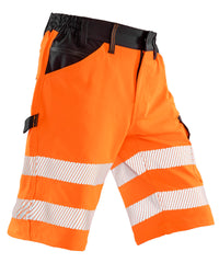 Result Safe-Guard Recycled Dynamic Stretch Safety Shorts - Fluorescent Orange