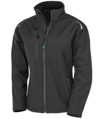 Resultrecycled Women's Recycled 3-layer Printable Softshell Jacket - Black
