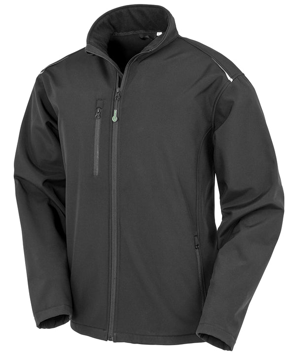 Resultrecycled Recycled 3-layer Printable Softshell Jacket - Black