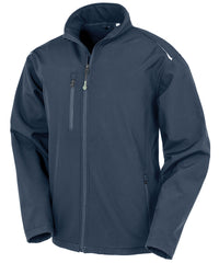 Resultrecycled Recycled 3-layer Printable Softshell Jacket - Navy