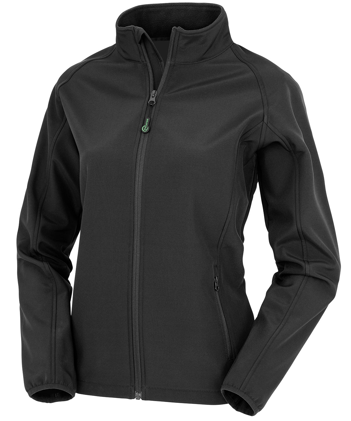 Resultrecycled Women's Recycled 2-layer Printable Softshell Jacket - Black