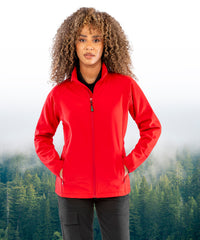 Resultrecycled Women's Recycled 2-layer Printable Softshell Jacket - Black