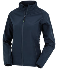 Resultrecycled Women's Recycled 2-layer Printable Softshell Jacket - Navy