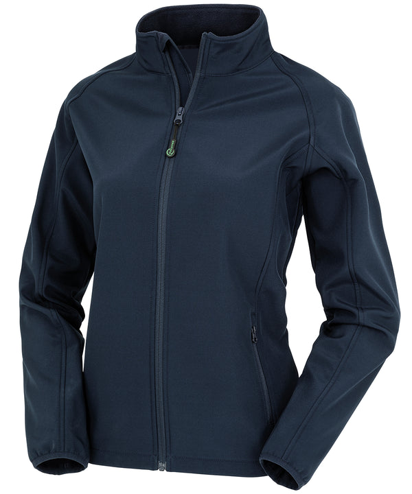 Resultrecycled Women's Recycled 2-layer Printable Softshell Jacket - Navy