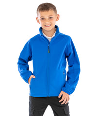 Resultrecycled Recycled 2-layer Printable Junior Softshell - Black