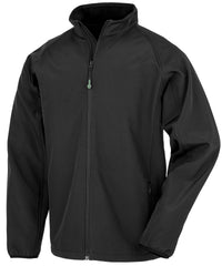 Resultrecycled Men's Recycled 2-layer Printable Softshell Jacket - Black