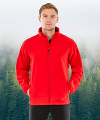 Resultrecycled Men's Recycled 2-layer Printable Softshell Jacket - Black