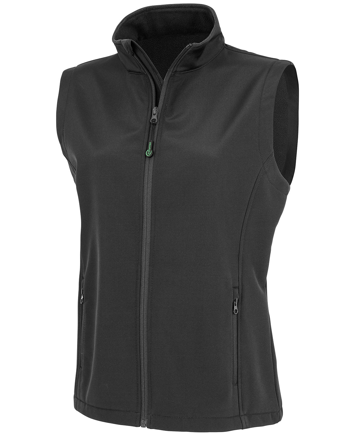 Resultrecycled Women's Recycled 2-layer Printable Softshell Bodywarmer - Black