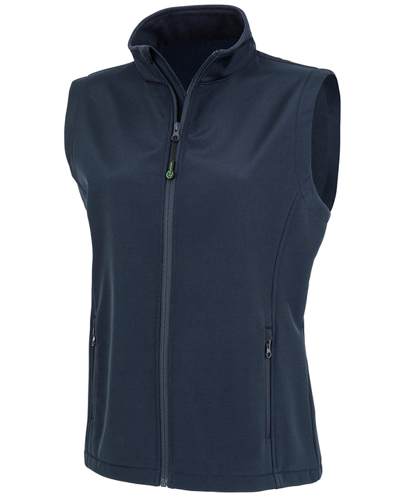Resultrecycled Women's Recycled 2-layer Printable Softshell Bodywarmer - Navy