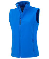 Resultrecycled Women's Recycled 2-layer Printable Softshell Bodywarmer - Royal